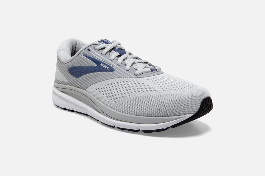 Brooks Addiction 14 Road Running Shoes Womens - Grey/Blue - FKLRH-9817